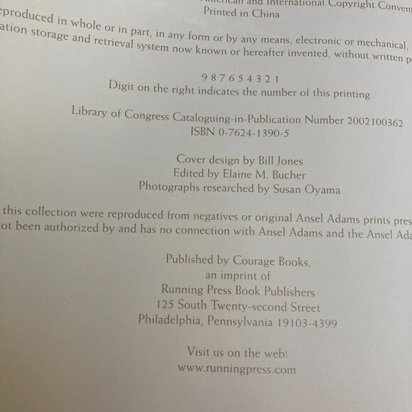 American Wilderness book Ansel Adam’s John Muir - Picture 2 of 6